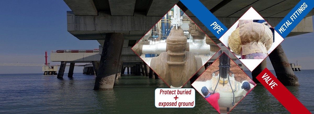 Yellow Profiling Petrolatum Mastic Coating Pipeline ISO Certificated