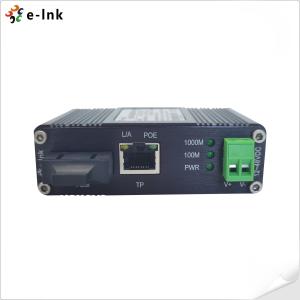 Fiber Media Converter Mini Industrial Gigabit 1000Mbps 30W PoE Media Converter