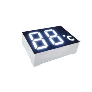 Buy cheap 2 Digit 7 Segment LED Display Ultra Bright White LED Color 120-140mcd Luminous Intensity product