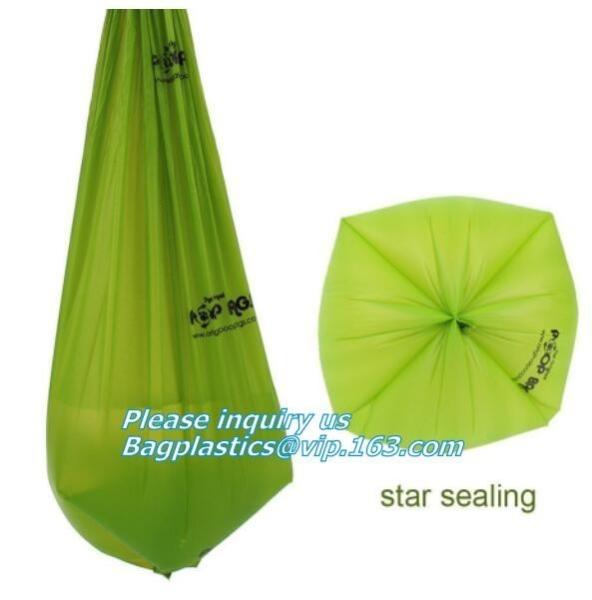 Quality 100% Biodegradable Compostable Drawstring Non Plastic Trash Bag Customized, Eco Biodegradable Compost Plastic Drawstring for sale