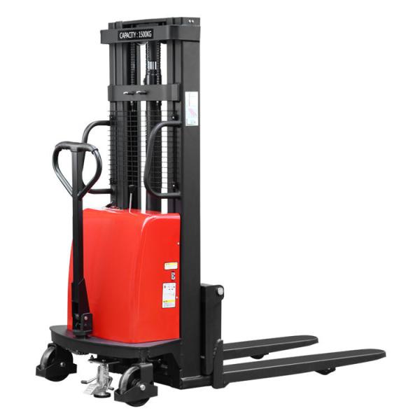 Quality 1t 1.5t Capacity Hydraulic Stacker Semi Electric Pallet Stacker for sale