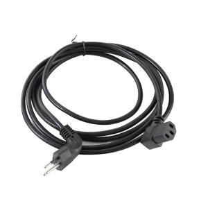 Long Life Brazil Power Cord , 100% Tested 3 Pin angled Laptop Power Cord