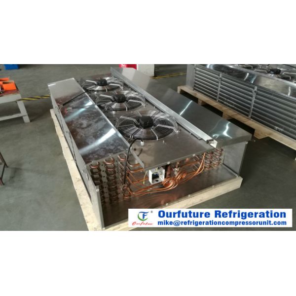 Lightweight Unit Cooler Evaporator / Air Cooling Unit With Hot Gas Defrosting For Cold Storage