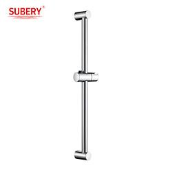Quality Shower Slide Bar rail set Round Classical Bathroom SUS304 bar abs base for sale