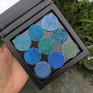 China 9 Color 26mm Round Eyeshadow Palette 150g Mineral Ingredient on sale