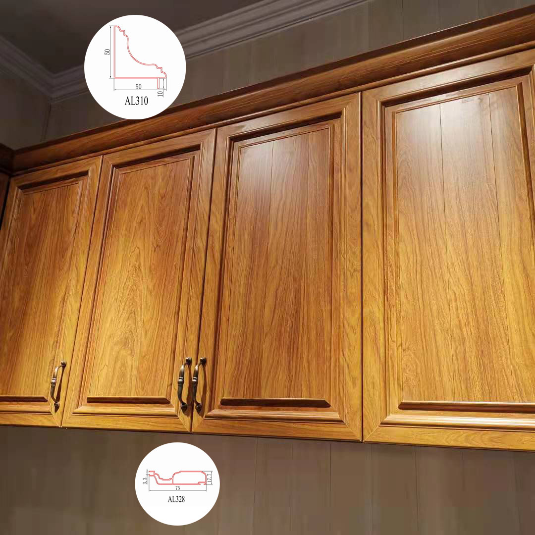 Soundproof T5 6063 Kitchen Aluminium Profile Silver Glossy Polishing