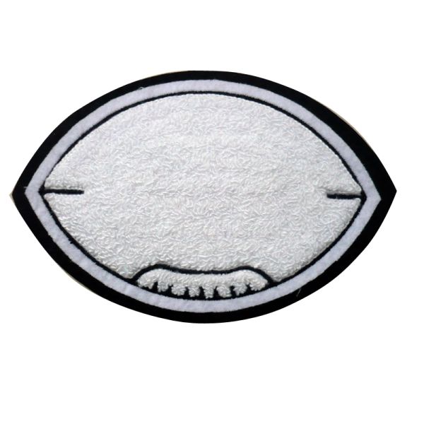 Custom Embroidered Patches With Dog Pattern Hot / Laser Cut Border For Clothing