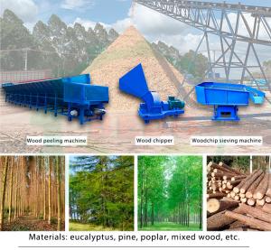 380V 3000KG Wood Peeling Machine Peeling Rate 95%