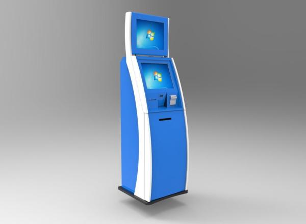 Quality Recharged Bill Payment System Vending Machine , Force Open Alarm System Bill Validator Kiosk for sale