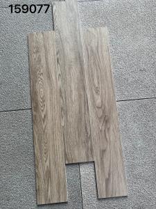 Authentic Wood Pattern Ceramic Tile 10mm Glossy Antibacterial Grain Surface