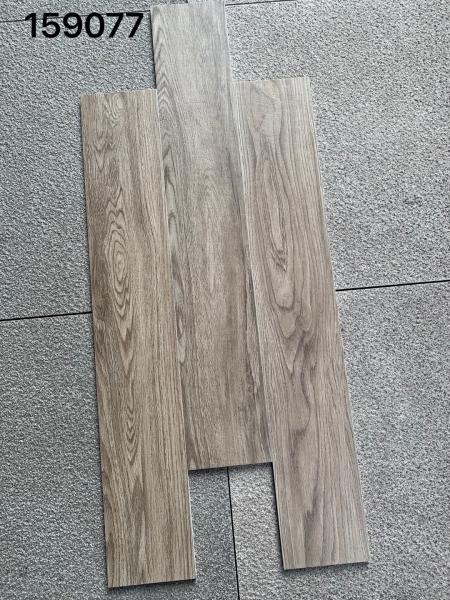 Quality Authentic Wood Pattern Ceramic Tile 10mm Glossy Antibacterial Grain Surface for sale
