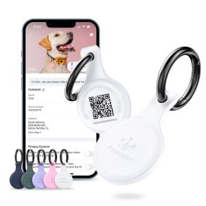 Custom Silicone NFC Smart QR Code Pet Tag Dog Identification Tag Name Dog Tags
