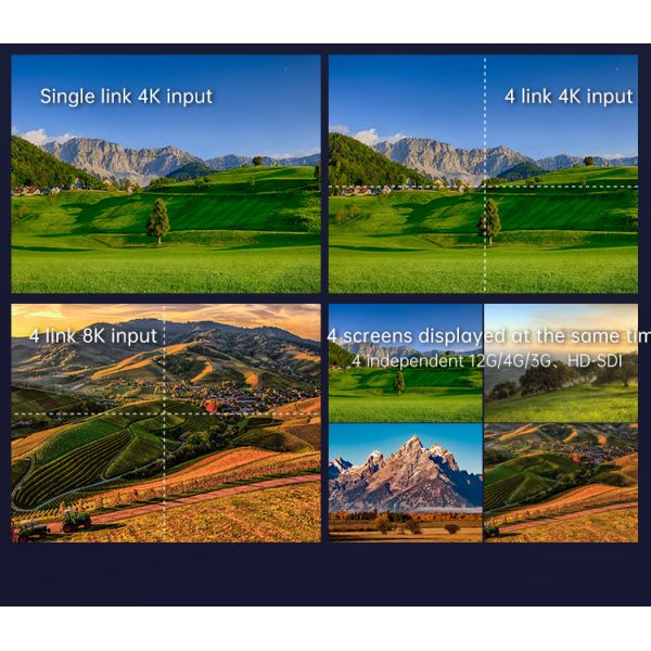 TYSTVideo 50" 4K 8K Ultra-HD Resolution SFP Input Broadcast Director Monitor for CCTV Monitoring Making Movies