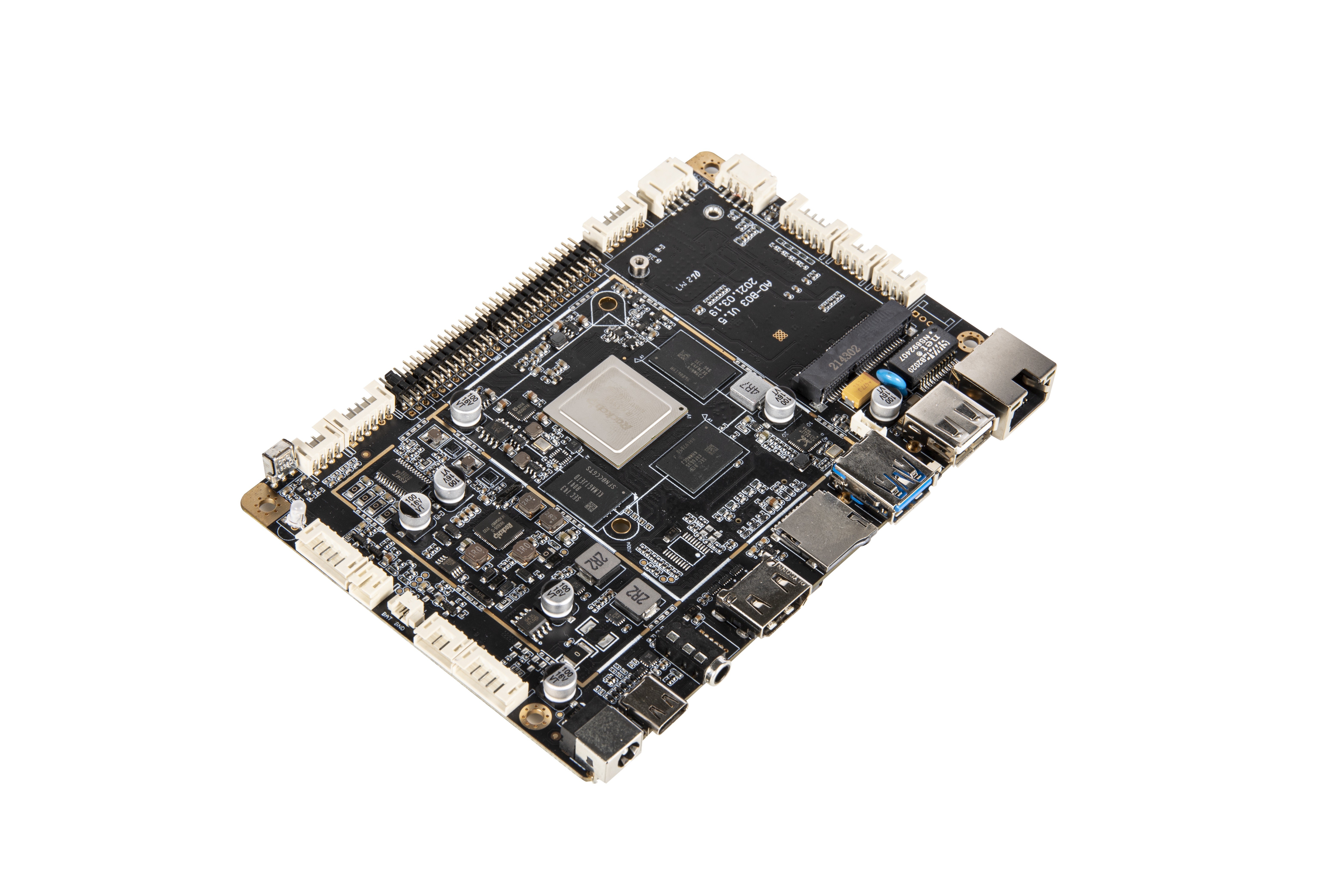 Industrial Control Embedded ARM Board RK3399 PCBA Circuit 4K Resolution 2GBRAM 16GBROM