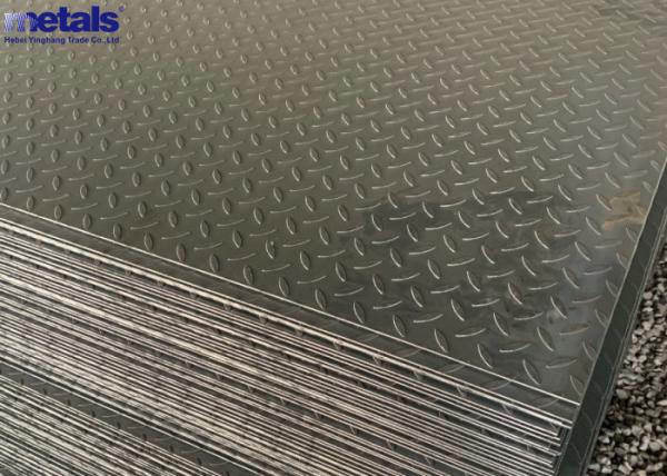 Quality Diamond MS Chequered Plate Metal Sheet Q235B Q345 Hot Rolled for sale