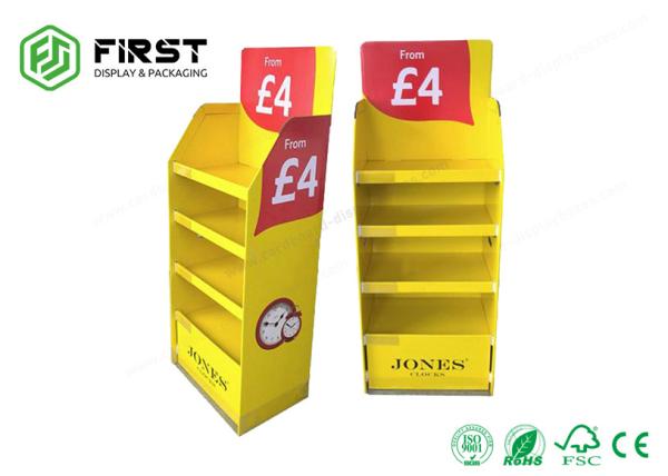 Quality Colorful Printed Folded Safe Paper Exhibition Cardboard Pop Up Display Stands for sale
