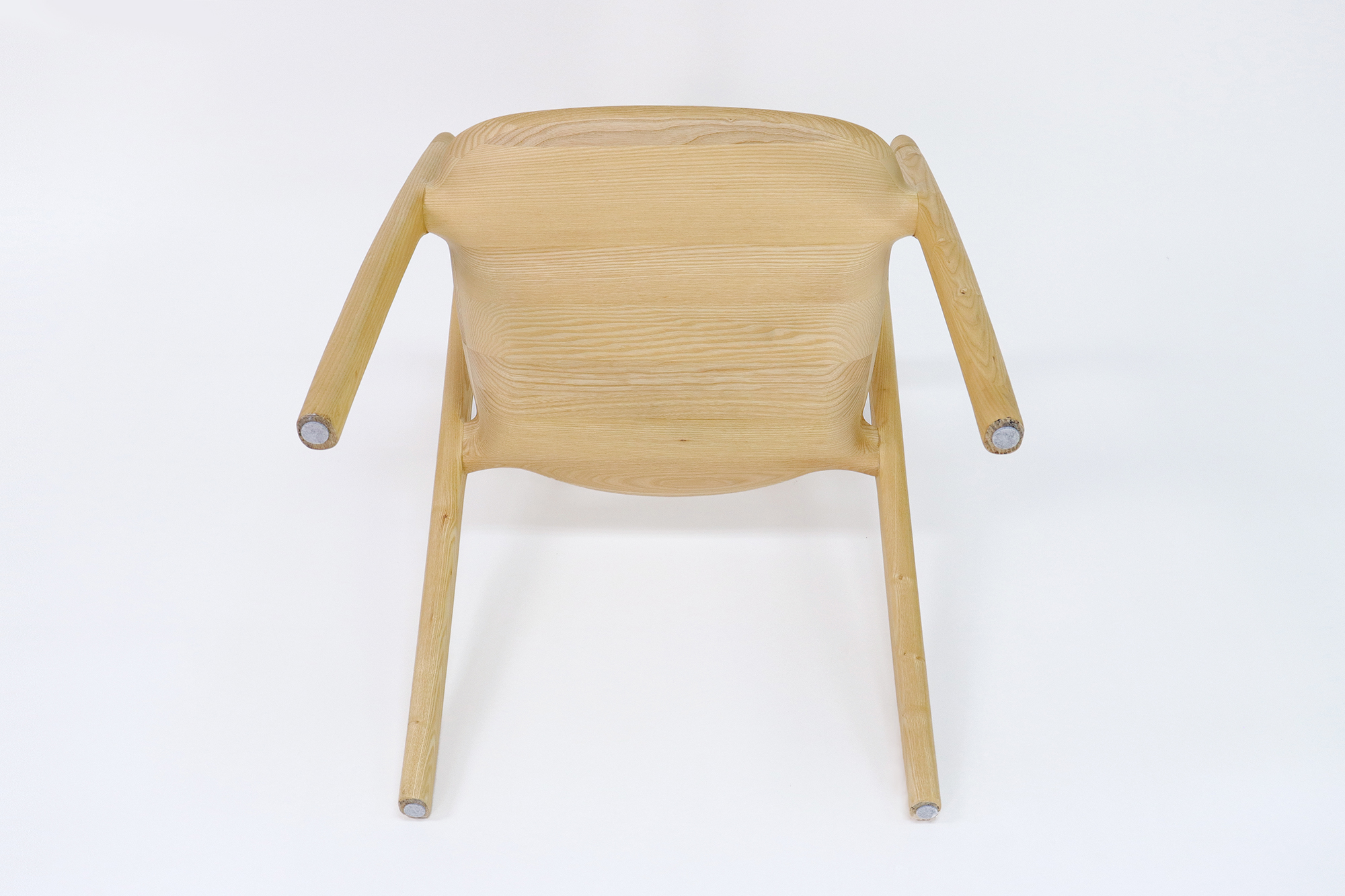 Solid Wood Dining Chair with Nitrolacquer Finish and NO Folded Design at Reasonable in Ash Wood