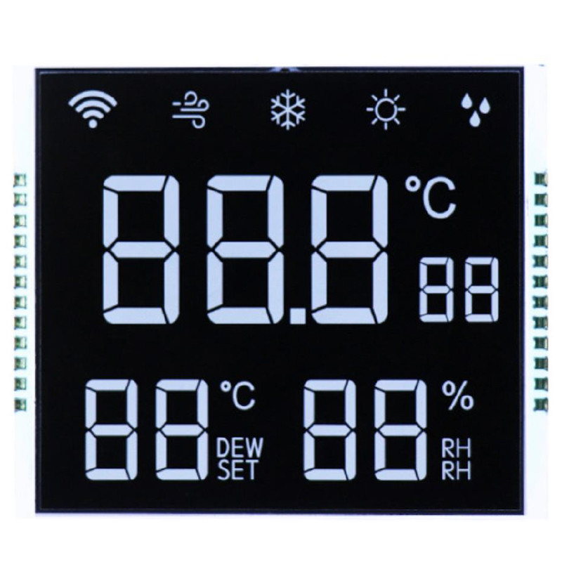 Custom Made Reflective Positive Segment LCD Display Panel TN STN FSTN Factory