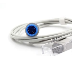 China Round 12 Pin Comen Spo2 Adapter Cable Spo2 Sensor Extension Wire on sale