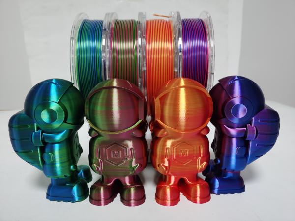 Quality silk filament,pla filament, three color, two color ,triple color, 3d Printer Filament 3mm / 1.75mm for sale