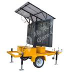 Traffic Road Arrow Message Guidance LED Sign Trailer 2.56x1.28m Vms Led Display