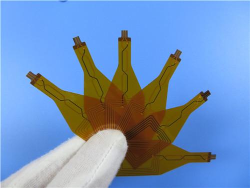 Dual Layer Flexible PCB Built on Polyimide With Immersion Gold and PI Stiffener