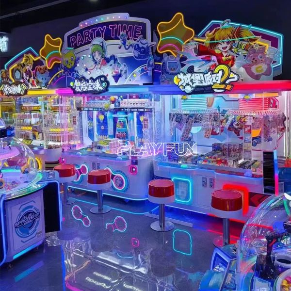 PlayFun High Quality New Gameplay Products Coin Operated Prize Skill Gift Push Ball Game Machine