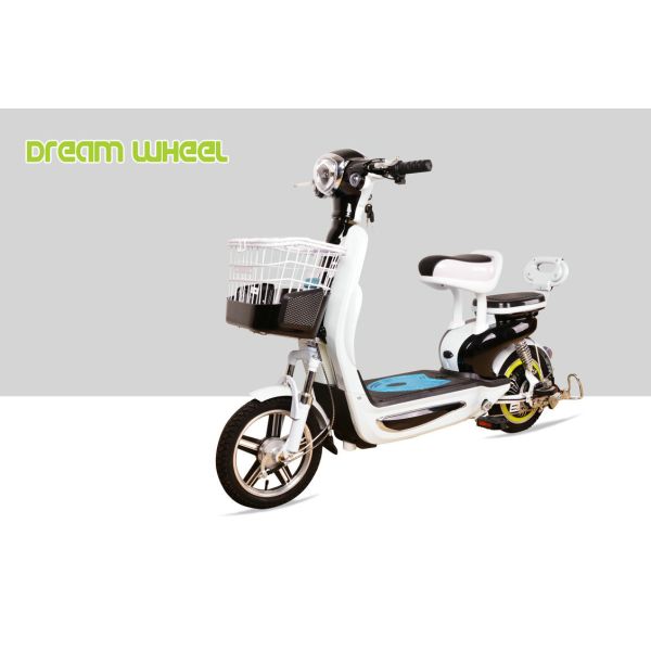 48V 350W Small Lovely Pedal Assisted Electric Bicycle With Long Travel Distance