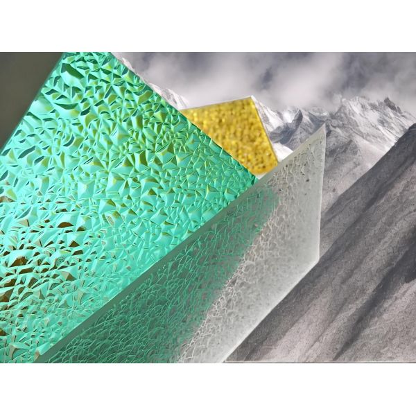 Multicolor Enhanced Durability Polycarbonate Diamond Sheet UV Protection