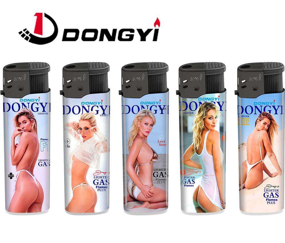 Hunan Dongyi Customization High Quality Cheapest Price Encendedor Electronic Plastic Lighter