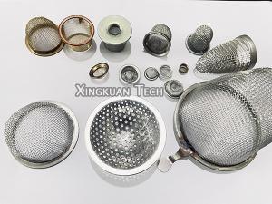 China Customerized Wire Mesh Filter Screen Stainless Steel Brass Material In Bowl Cap Shape on sale