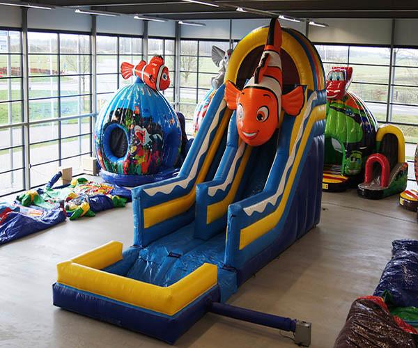Quality Playground Kids Inflatable Bouncer , OEM Inflatable Slide And Bounce House for sale