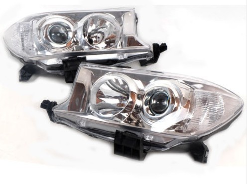 Toyota Fortuner LED Car Headlights Assembly LH RH Side Pair Standard Size
