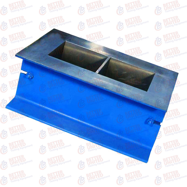 Standard AASHTO T23 Concrete Testing Machine Steel Grout Cube Moulds 2 Gang 11Kg