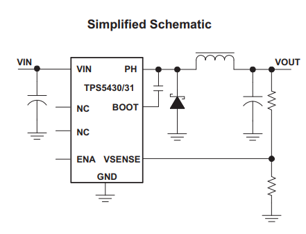 TPS5430DDAR 8 Pin Integrated Circuit IC Chip 3A Switching Voltage Regulator IC