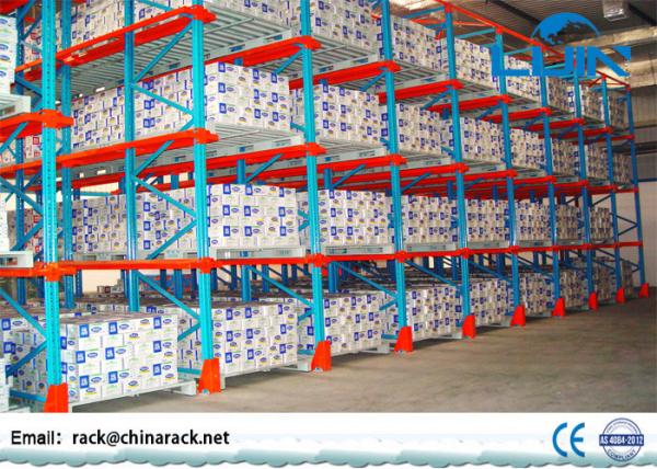 Quality Storage Drive Through Pallet Racking , Thru - Drive In Rack Pallet Racks Shelving for sale