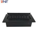 BNT 11+ years factory supply pop up type hidden table desktop power socket box