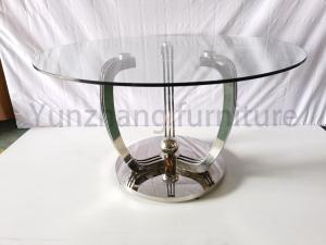 Claw Design Round Dining Table Glass Table Hotel Furniture