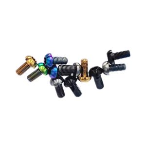 Buy cheap Motorcycle 6Pcs M5x10 Front Brake Disc Screw Titanium Alloy product