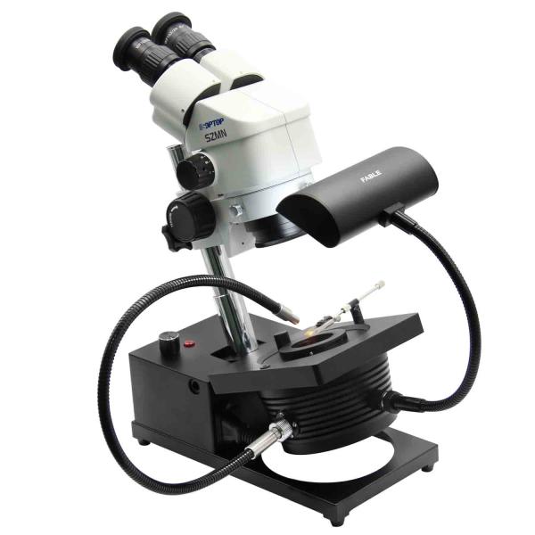 LED Optic Fiber Light Gem Microscope with Magnification of 7.0X - 45X R1S-15