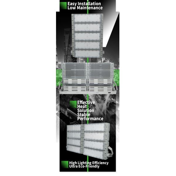 80ra 1000watts High Mast Led Flood Light
