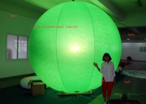 China Printing Logo 4.6m / 15.1ft  Inflatable LED Light Halogen Lamp With Different Color Balloon on sale