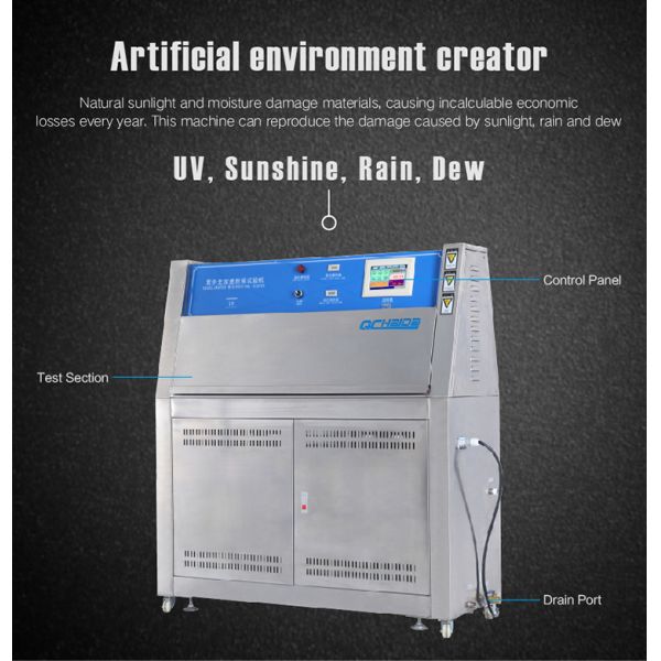 Simulate Solar Radiation UV Weathering Testing Machine Age Test Chamber