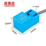 LUOSHIDA Square Inductive Proximity Sensor 12V / 24V DC Q17 Q18 Q18C Size ABS