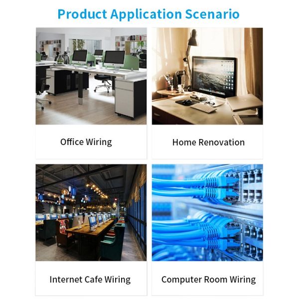 CAT7 SSTP Jumper Cable 7 Pairs With Gold Plated RJ45 Connector Easy Use