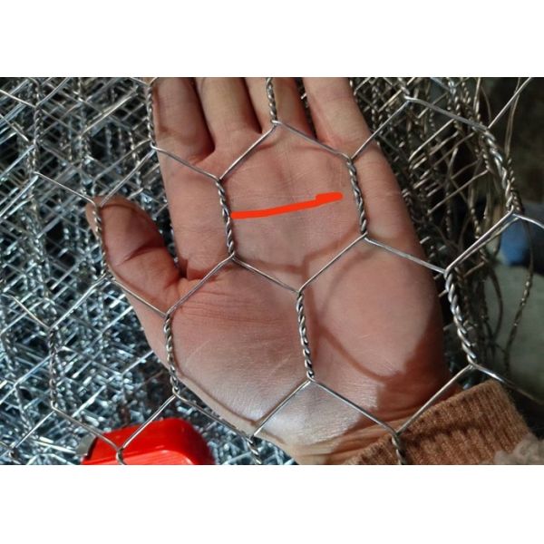 6x8cm 2.8mm Galvanized Gabion Hexagonal Wire Mesh For Corn And Garden