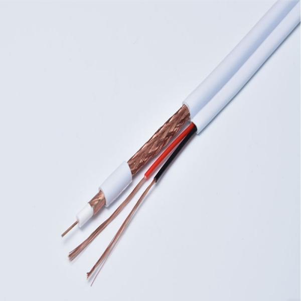 Quality CPR RG59 2DC Coaxial Communication Cable With PE PVC Jacket for sale