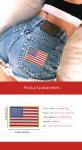 Embroidered USA Country Flag Patches With Hook And Loop Backing