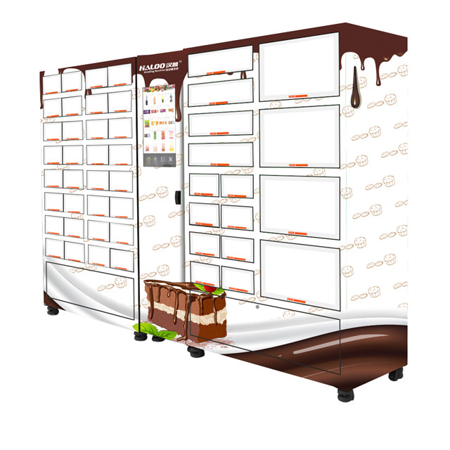 Self Service Automatic Locker Vending Machine With 4℃ Cooling Refrigeration