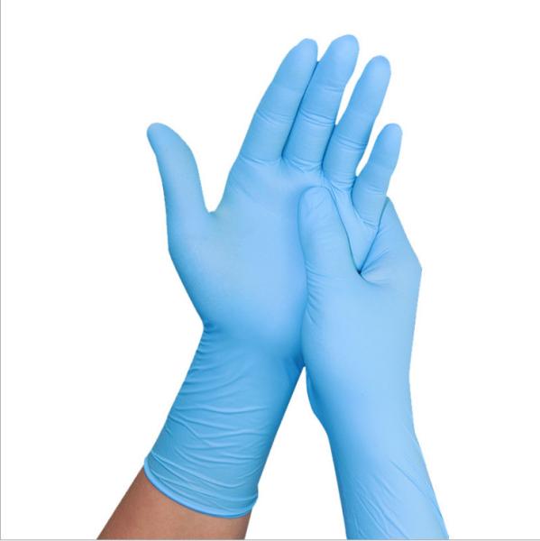 Quality Thick Disposable Medical Nitrile Gloves Stretchable Puncture Resistant for sale